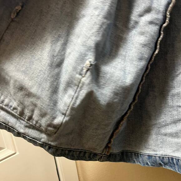 Old Navy Button Front Denim Jean Jacket Medium Wash Plus Size XXL - Picture 9 of 11